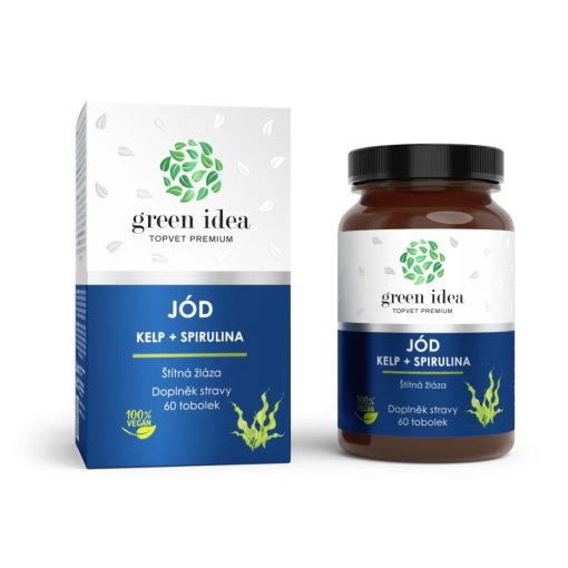 SZERVES JÓD - spirulina alga & barna alga, pajzsmirigy 300 μg jód